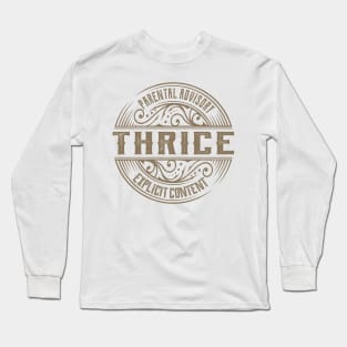 thrice vintage ornament Long Sleeve T-Shirt